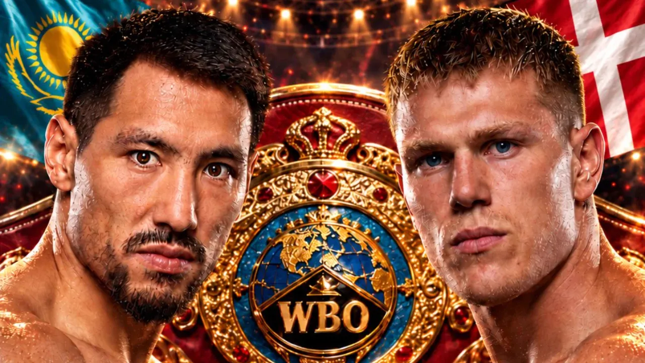 Janibek Alimkhanuly (kiri) dan Jacob Bank. (Foto: Fight TV)