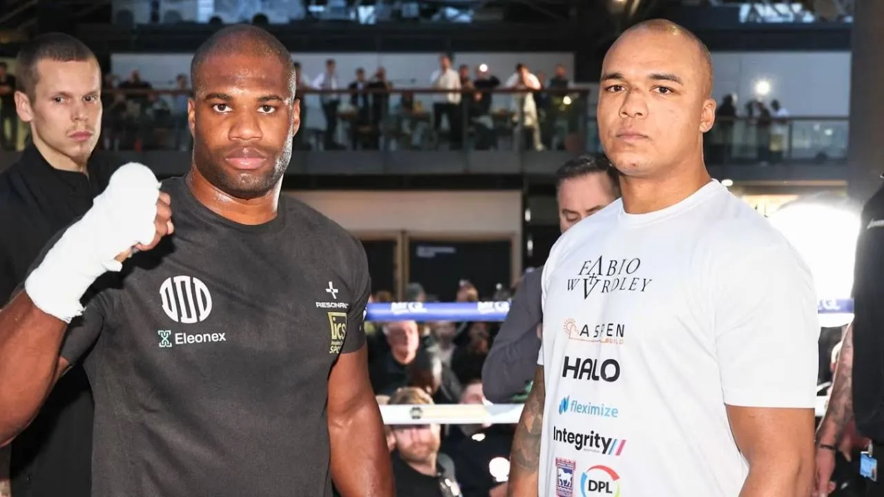 Daniel Dubois (kiri) dan Fabio Wardley. (Foto: Fight TV)