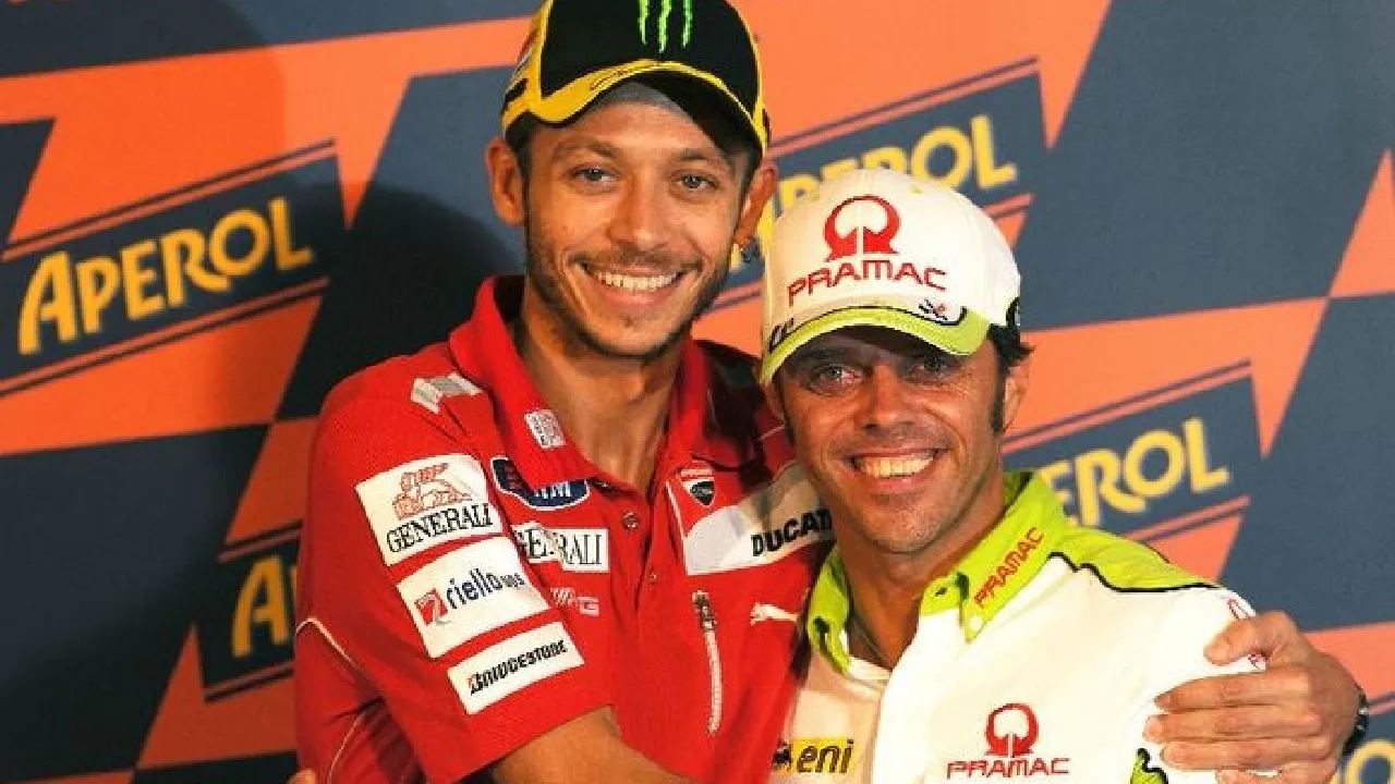 Valentino Rossi dan Loris Capirossi