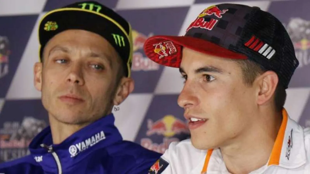 Valentino Rossi dan Marc Marquez