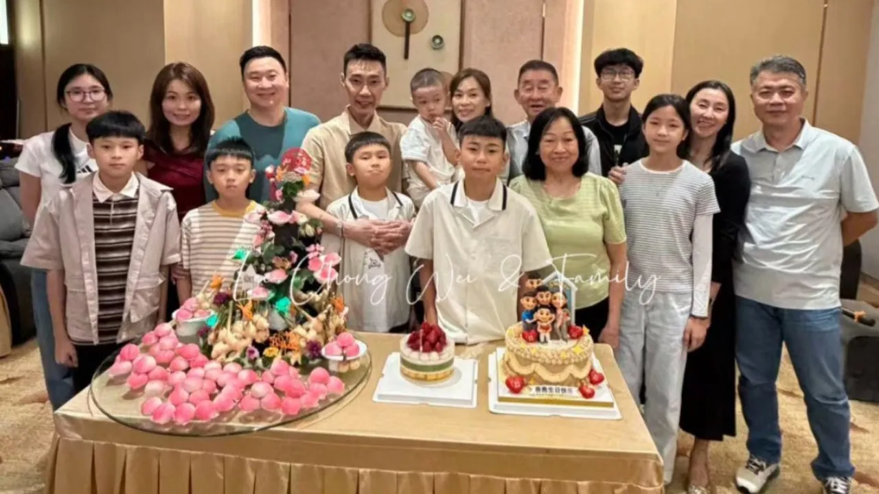 Lee Chong Wei Rayakan Ulang Tahun ke-44 Bersama Keluarga