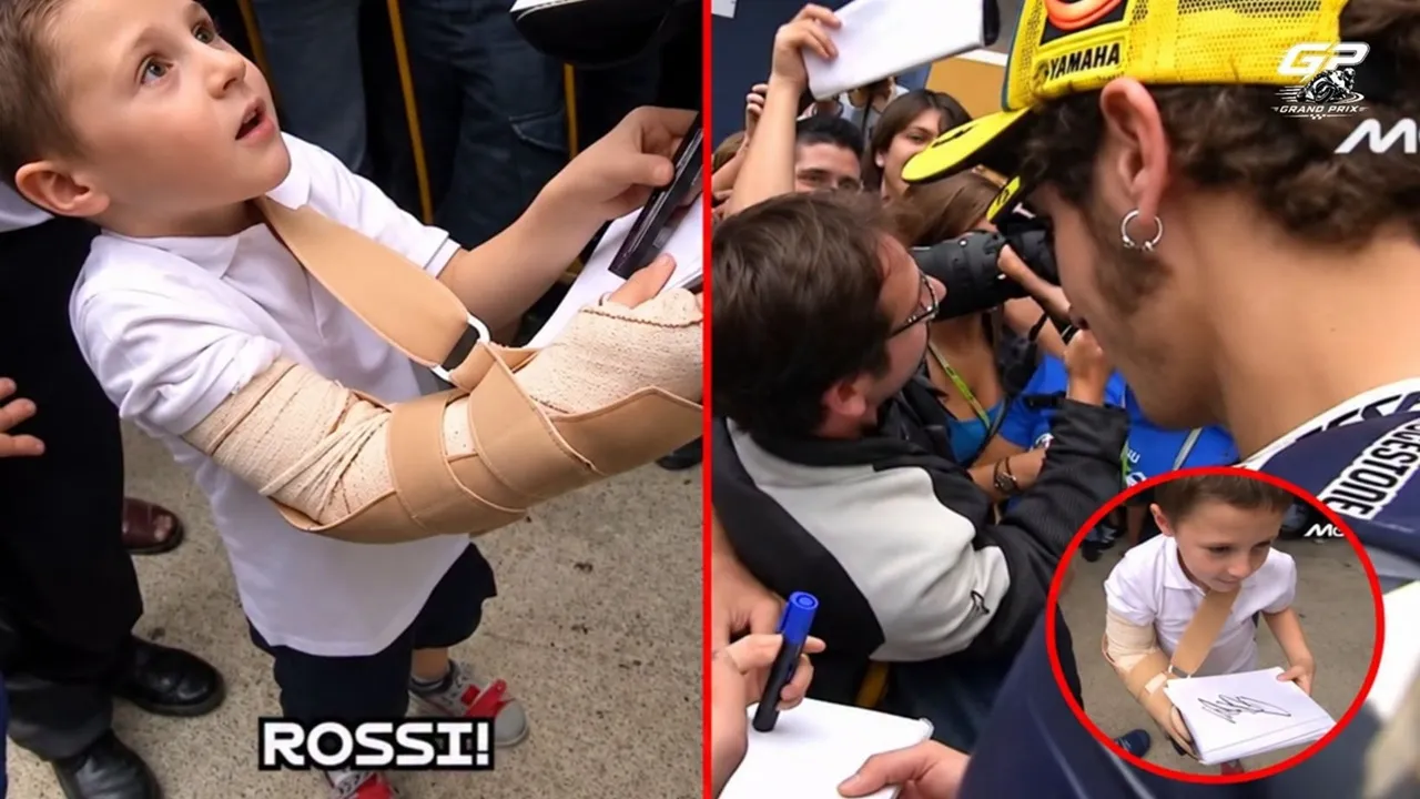 Maximo Quiles yang kini jadi muridnya Marc Marquez pernah meminta tanda tangan Valentino Rossi
