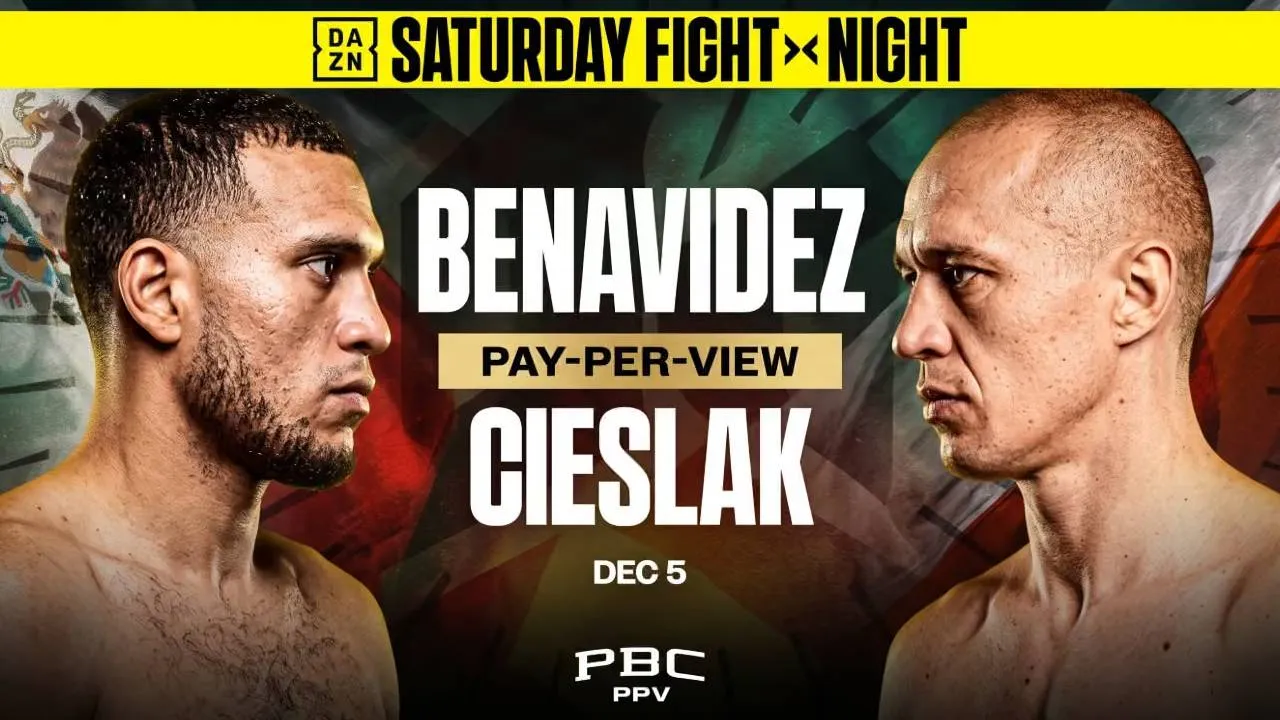 David Benavidez (kiri) dan Michal Cieslak. (Foto: Fight TV)