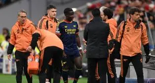 Bukayo Saka Absen Satu Bulan, Arsenal Hadapi 12 Laga Tanpanya