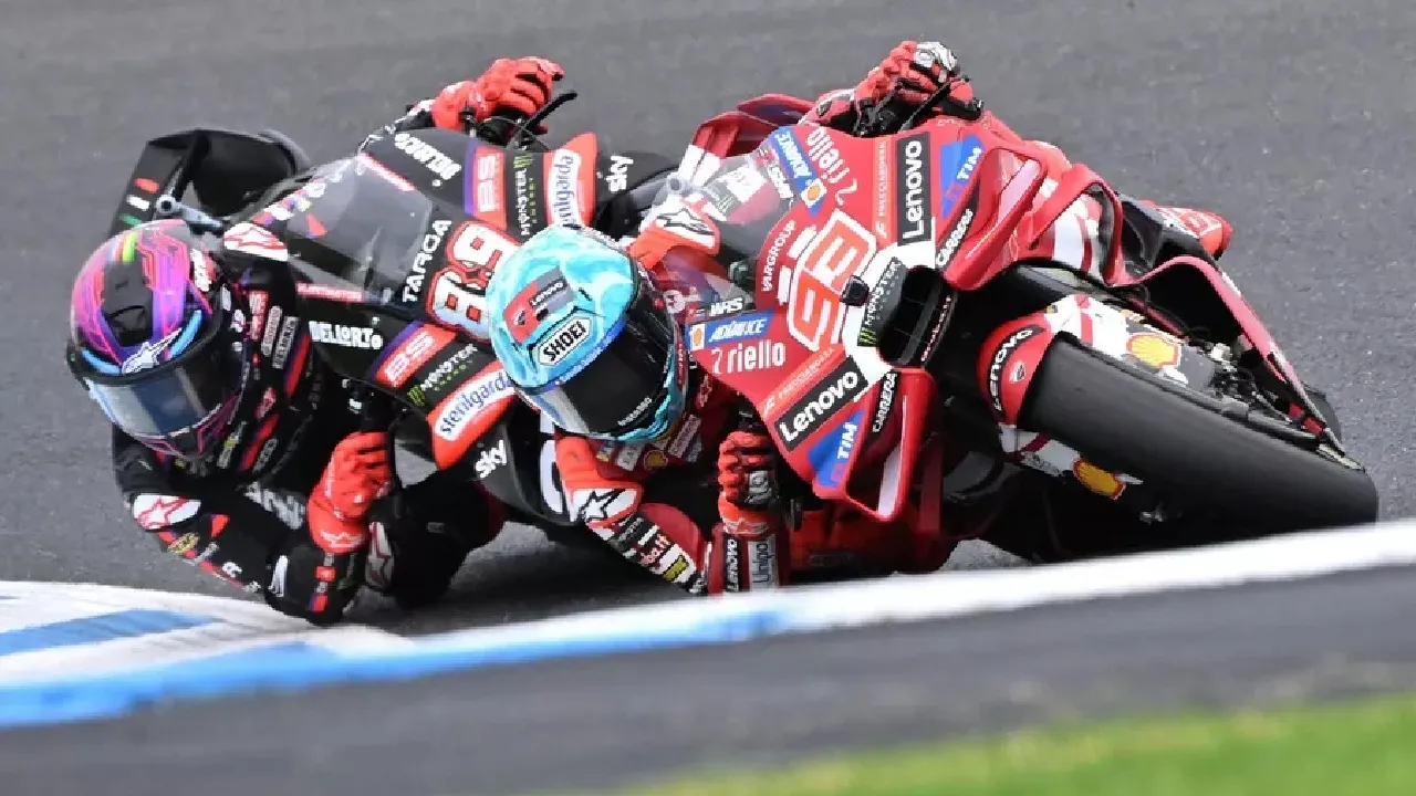 Marc Marquez berduel lawan Jorge Martin di Sprint Race MotoGP Australia 2026
