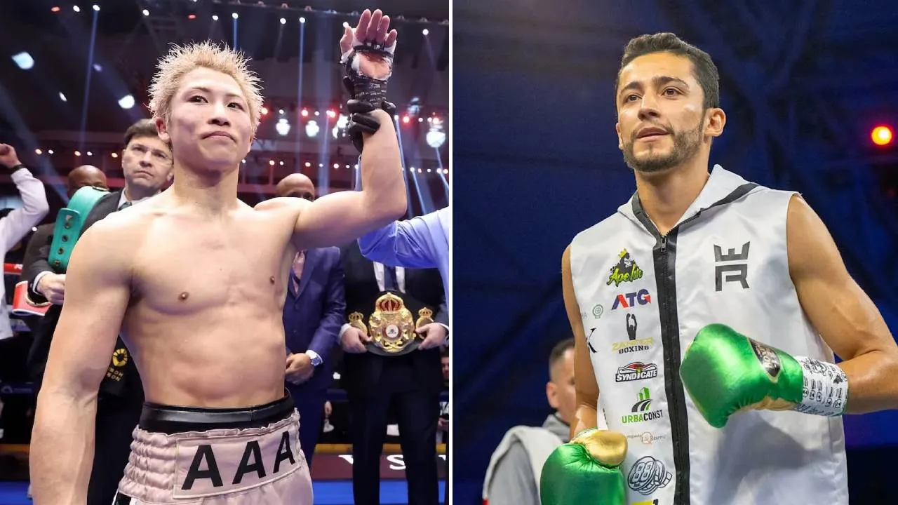 Rafael Espinoza (kanan) dan Naoya Inoue. (Foto: Fight TV)