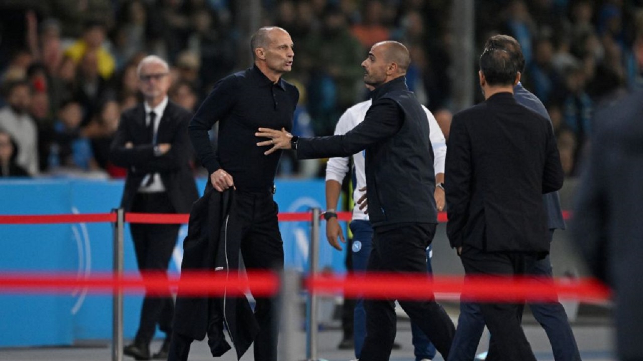 Diusir saat Napoli Ditahan AS Roma 3-3, Max Allegri Terancam Skors