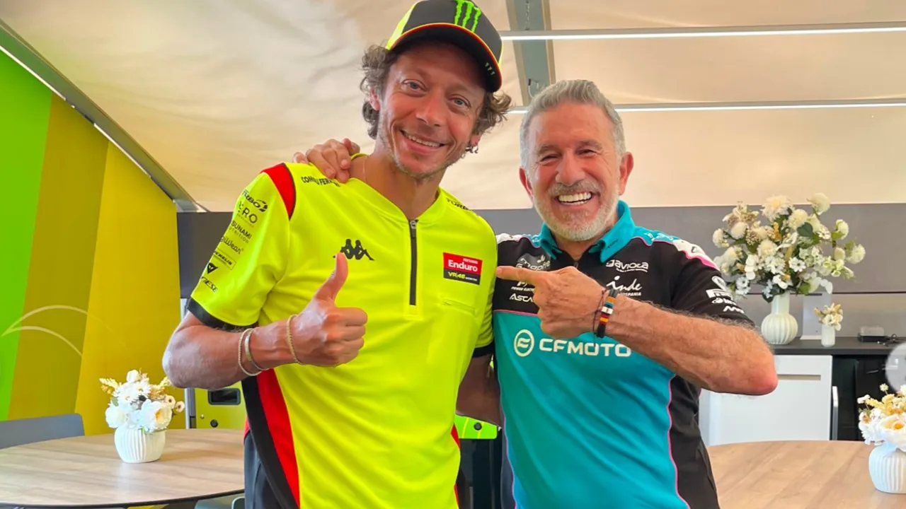 Valentino Rossi dan Jorge Aspar Martinez