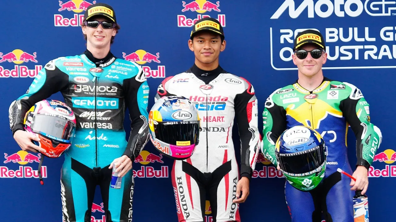 Veda Ega Pratama raih pole position di Moto3 Australia disusul Maximo Quiles dan Joel Kelso.