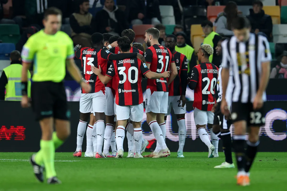 Milan Taklukkan Udinese 2-0, Bartesaghi Curi Perhatian Amorim - sumber: (footballitalia)