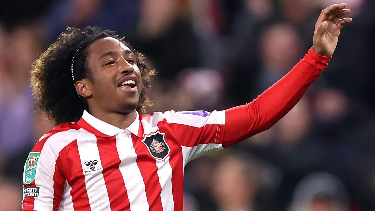Bahagianya Malick Fofana Usai Cetak Gol Perdana Bagi Sunderland