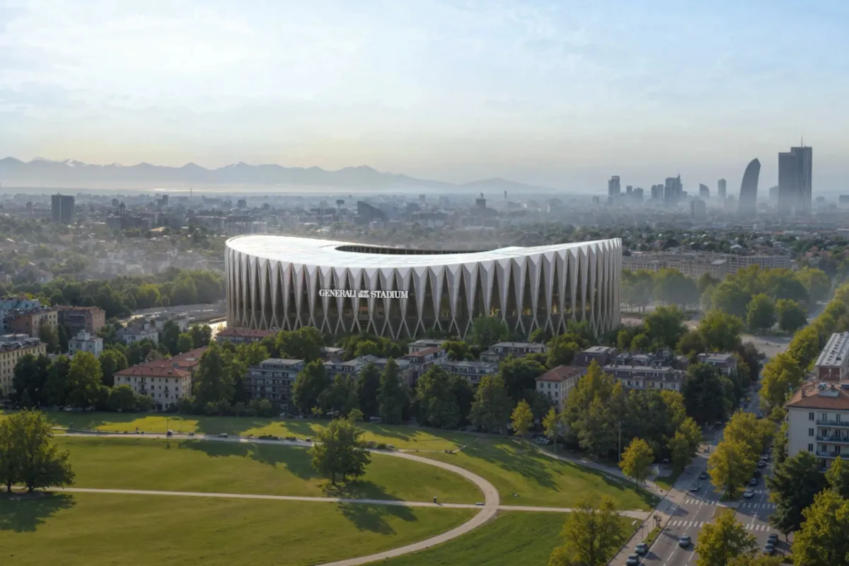 Inter dan Milan Resmi Umumkan Pembangunan Generali Stadium Dimulai 2028 - sumber: (footballitalia)