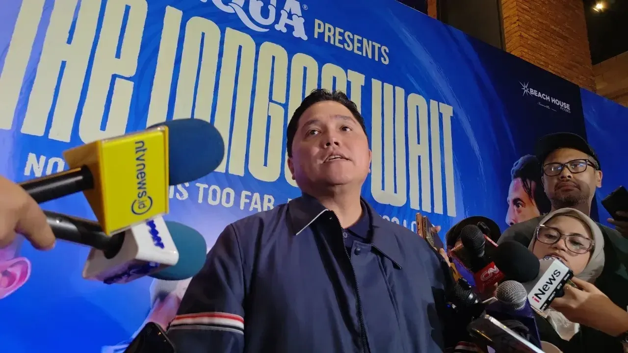 Erick Thohir berbicara soal kepastian Piala Asia 2027, baru akan ditentukan dalam rapat Exco AFC di Thailand.