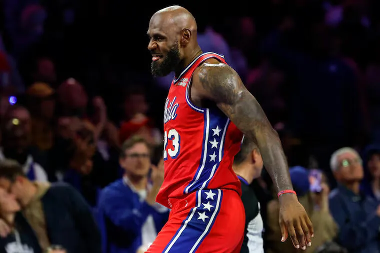LeBron Antar 76ers Tundukkan Knicks di Laga Sengit - sumber: (mainbasket)