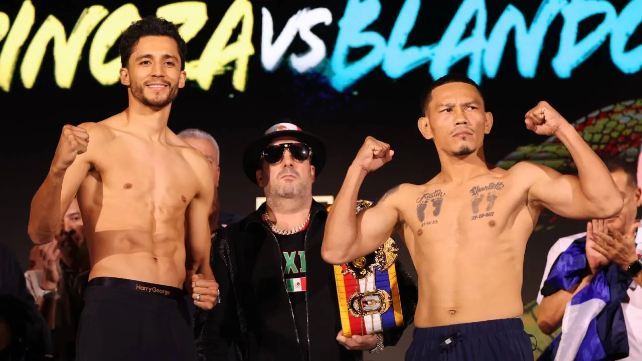 Rafael Espinoza (kiri) dan Ricardo Blandon. (Foto: Fight TV)